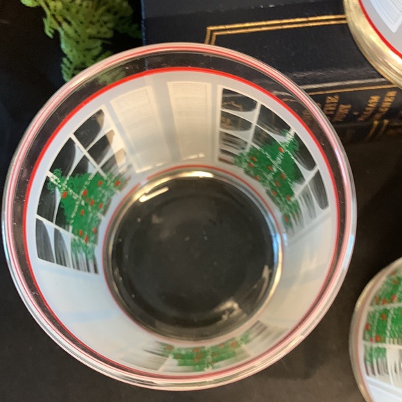 4 VTG WAECHTERSBACH Christmas Tree & window Old Fashioned 12oz Low Ball glasses - Picture 3 of 8